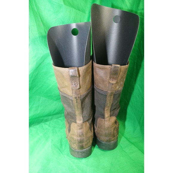Timberland Womens Boots Brown Leather Mid Calf Pull On Size US 9.5 - Picture 3 of 9
